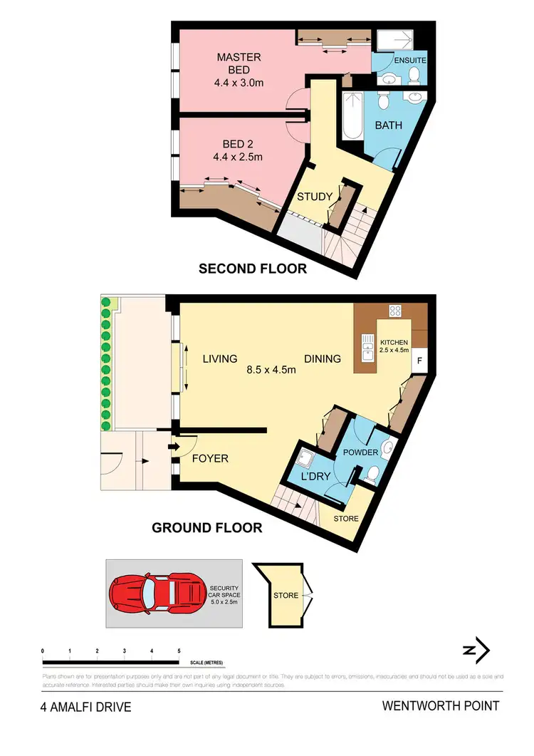 Floorplan of Homely townhouse listing, 4 Amalfi Drive, Wentworth Point NSW 2127