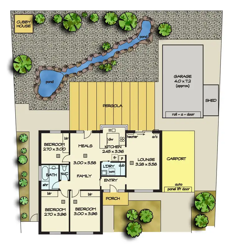Floorplan of Homely house listing, 35 Easton Road, Happy Valley SA 5159