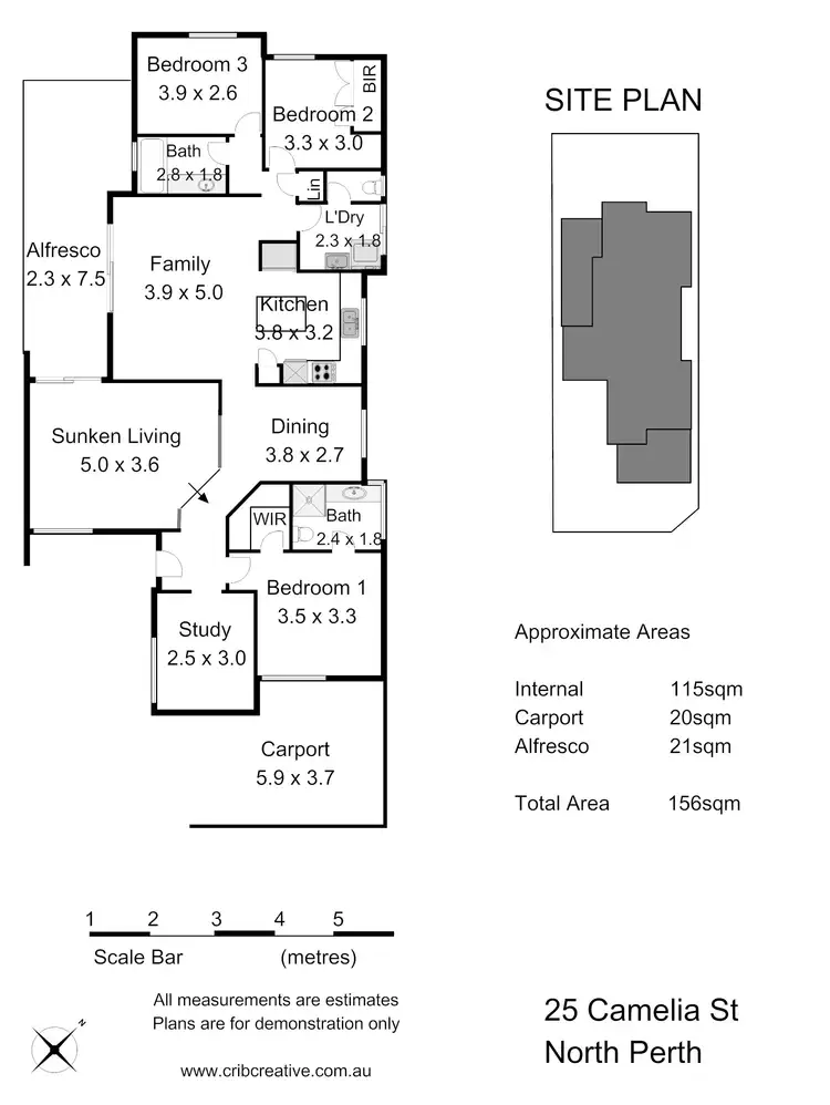 Floorplan of Homely house listing, 25 Camelia Street, North Perth WA 6006