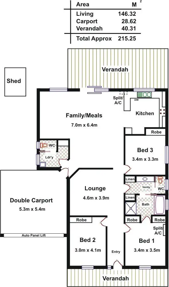 Floorplan of Homely house listing, 39a Barnet Road, Evanston SA 5116