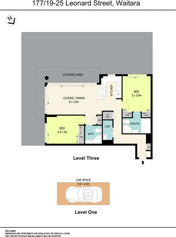 Floorplan of Homely apartment listing, 177/19-25 Leonard Street, Waitara NSW 2077