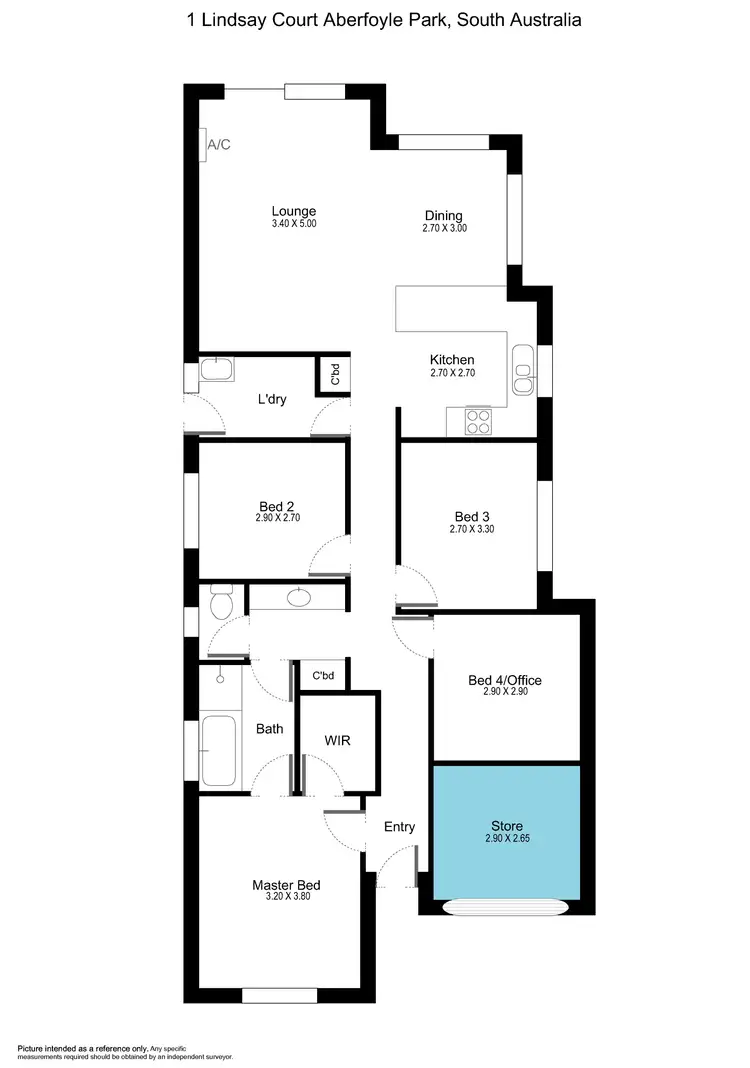 Floorplan of Homely house listing, 1 Lindsay Court, Aberfoyle Park SA 5159