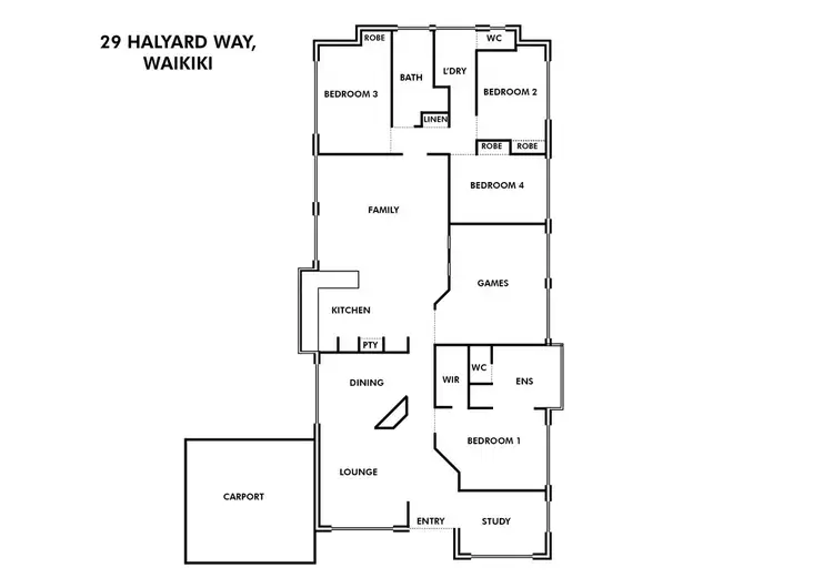 Floorplan of Homely house listing, 29 Halyard Way, Waikiki WA 6169
