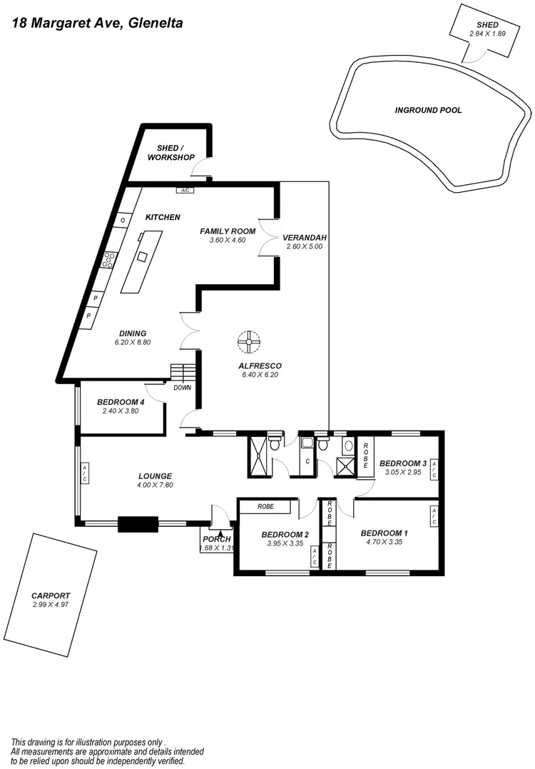 Floorplan of Homely house listing, 18 Margaret Avenue, Glenalta SA 5052