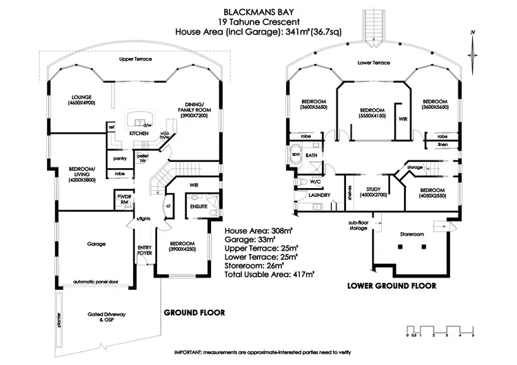 Floorplan of Homely house listing, 19 Tahune Crescent, Blackmans Bay TAS 7052