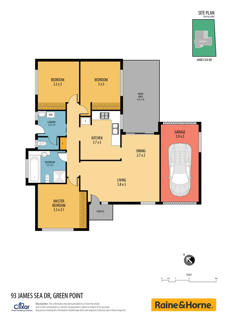 Floorplan of Homely house listing, 93 James Sea Drive, Green Point NSW 2251