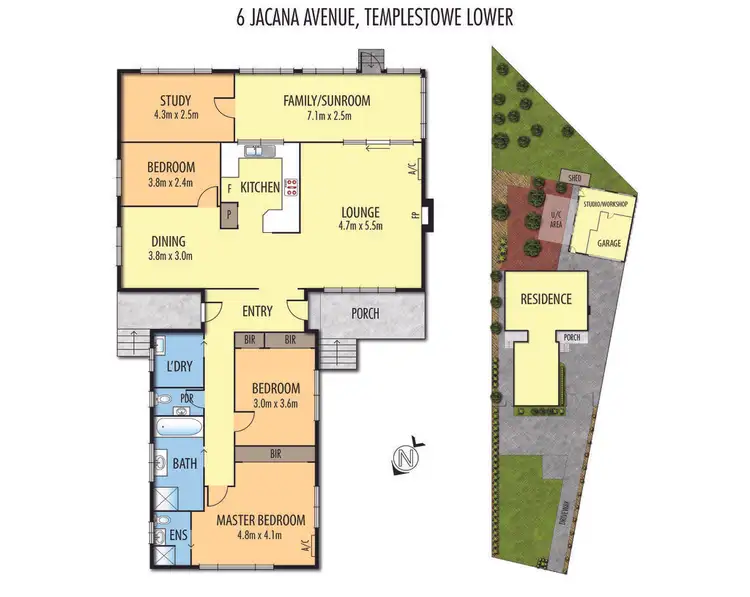 Floorplan of Homely house listing, 6 Jacana Avenue, Templestowe Lower VIC 3107