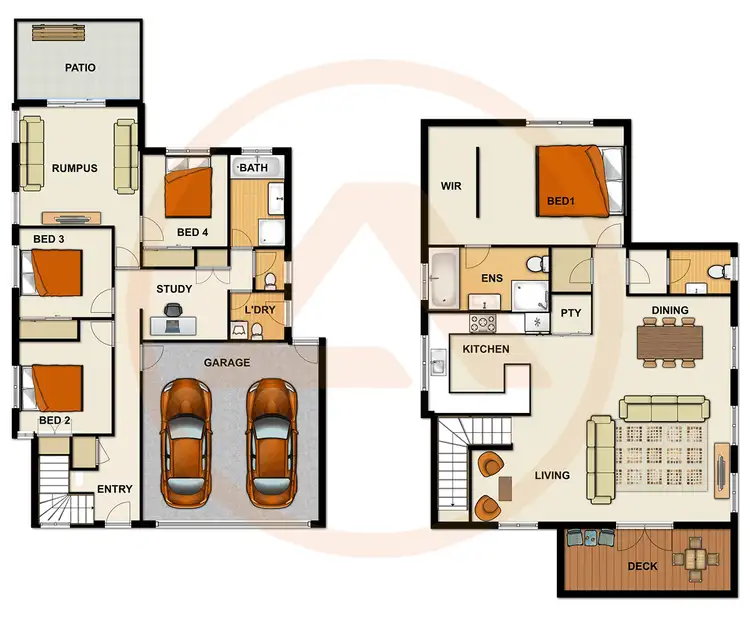 Floorplan of Homely house listing, 28 Riverine Drive, Springfield Lakes QLD 4300