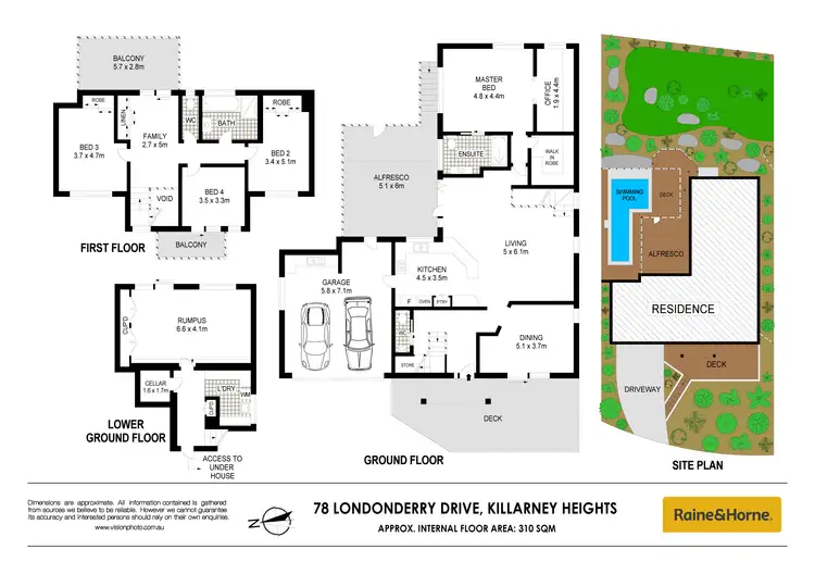 Floorplan of Homely house listing, 78 Londonderry Drive, Killarney Heights NSW 2087