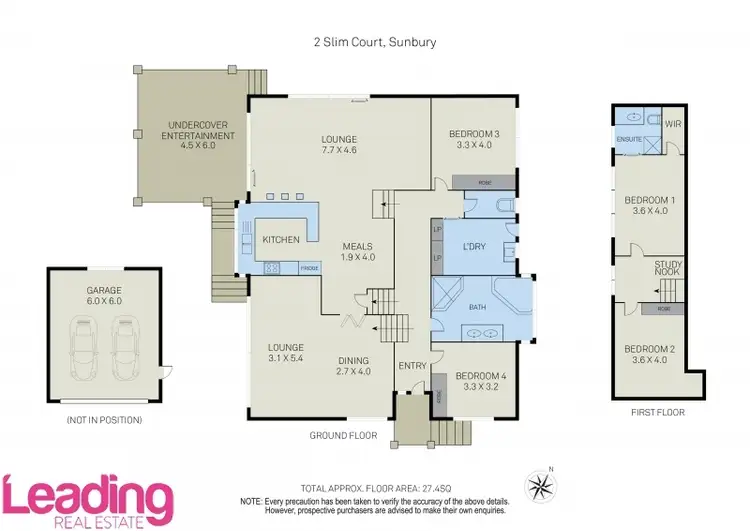 Floorplan of Homely house listing, 2 Slim Court, Sunbury VIC 3429