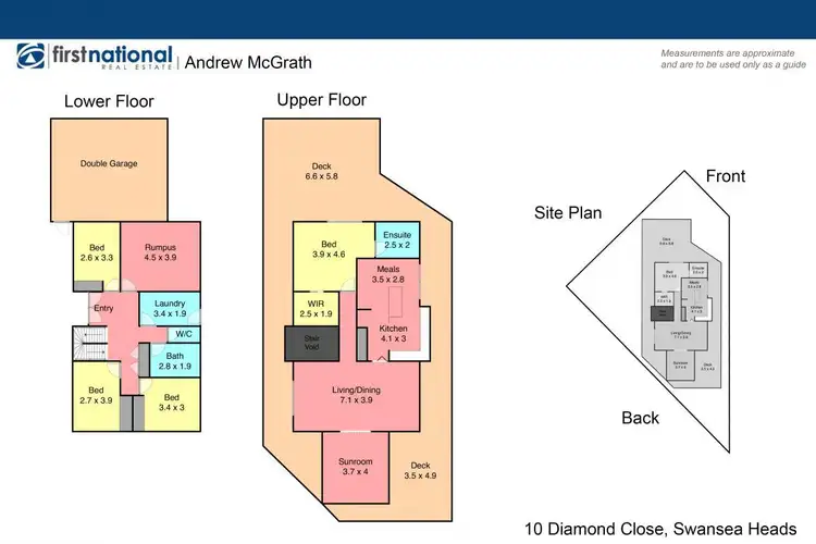 Floorplan of Homely house listing, 10 Diamond Close, Swansea Heads NSW 2281