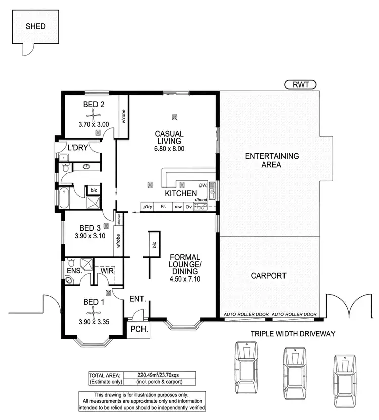 Floorplan of Homely house listing, 21 Wooding Avenue, Woodcroft SA 5162