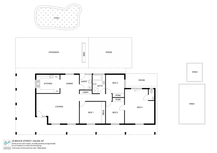 Floorplan of Homely house listing, 25 Bruce Street, Gillen NT 870