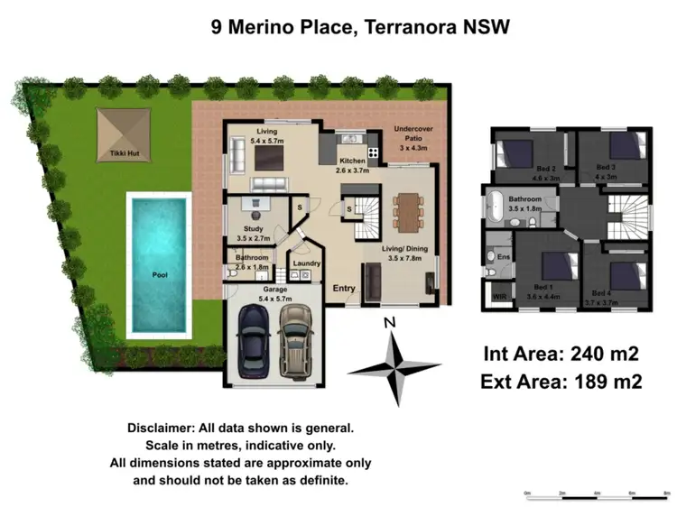 Floorplan of Homely house listing, 9 Merino Place, Terranora NSW 2486