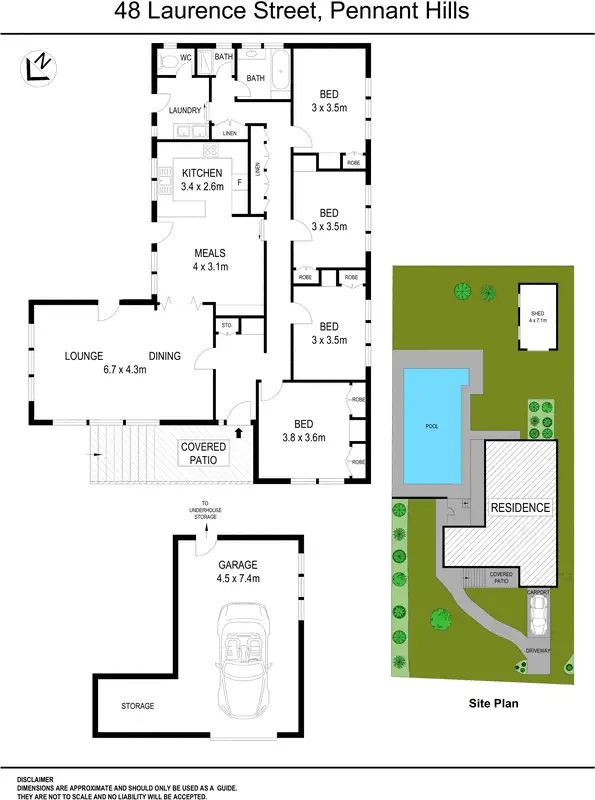 Floorplan of Homely house listing, 48 Laurence Street, Pennant Hills NSW 2120