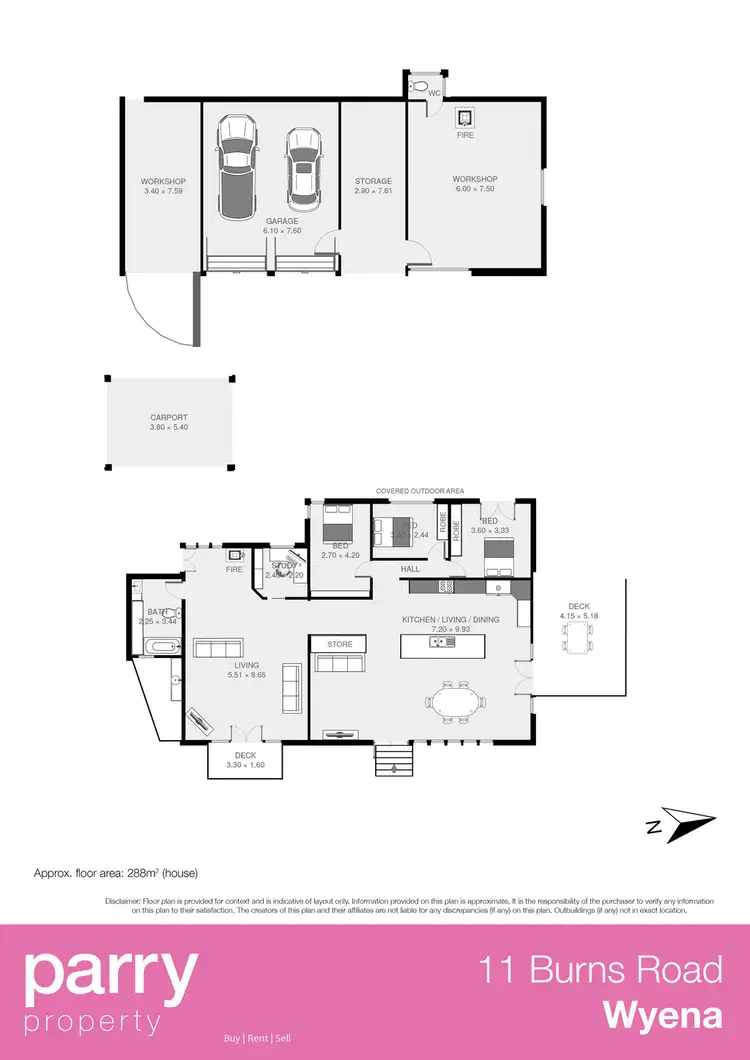 Floorplan of Homely house listing, 11 Burns Road, Wyena TAS 7254