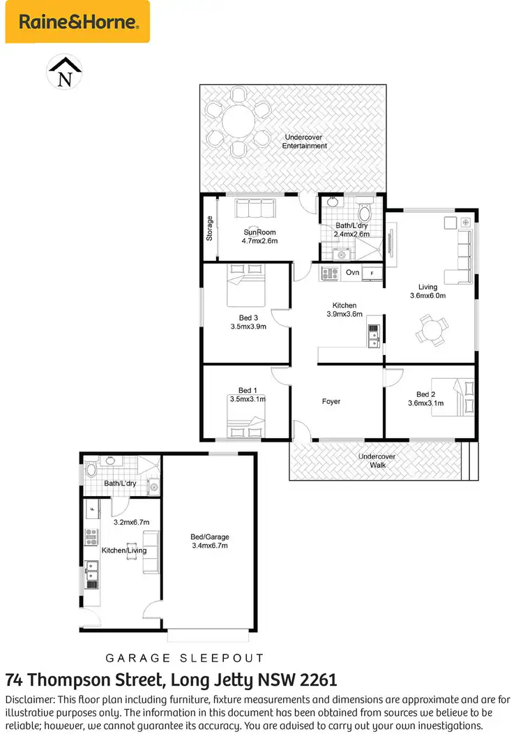 Floorplan of Homely house listing, 74 Thompson Street, Long Jetty NSW 2261