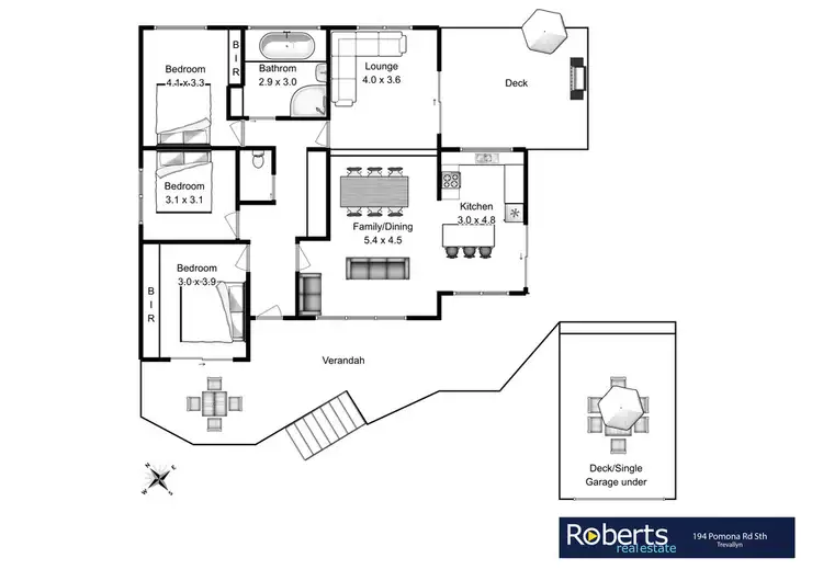 Floorplan of Homely house listing, 194 Pomona Road, Trevallyn TAS 7250