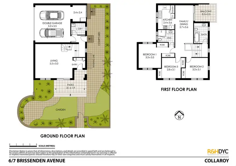 Floorplan of Homely townhouse listing, 6/7 Brissenden Avenue, Collaroy NSW 2097