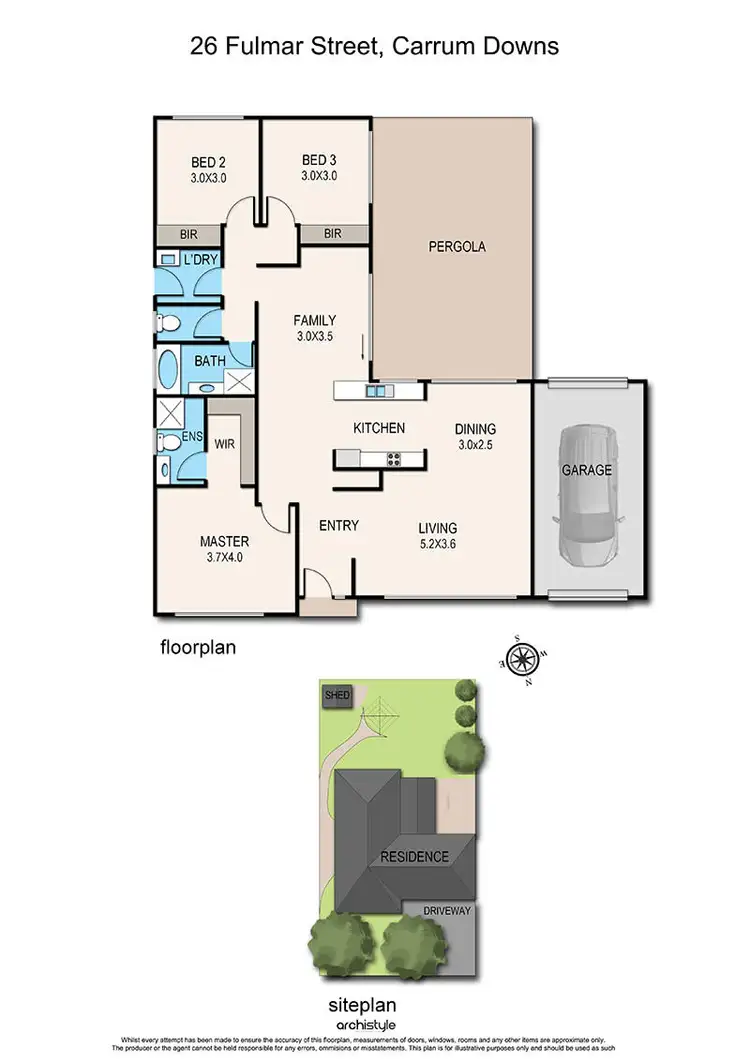 Floorplan of Homely house listing, 26 Fulmar Street, Carrum Downs VIC 3201