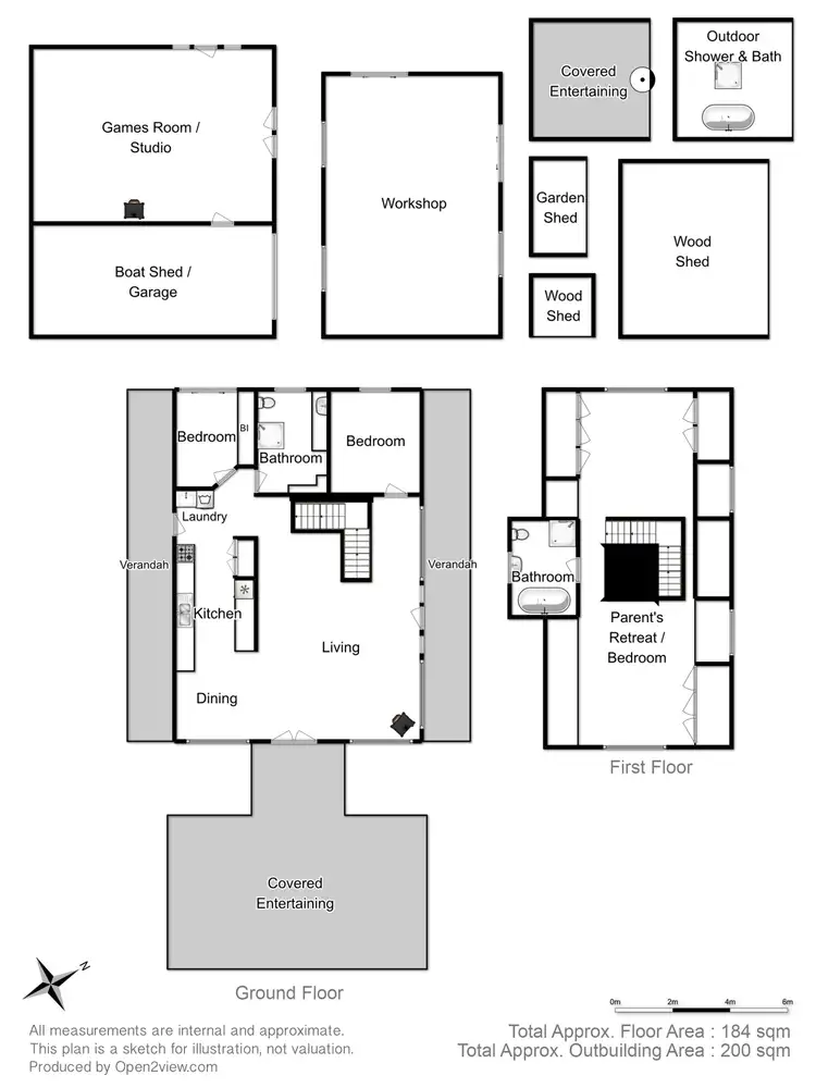 Floorplan of Homely house listing, 395 Nierinna Road, Margate TAS 7054
