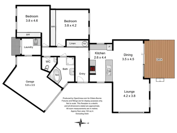 Floorplan of Homely unit listing, 2/3 Bowick Street, Wynyard TAS 7325