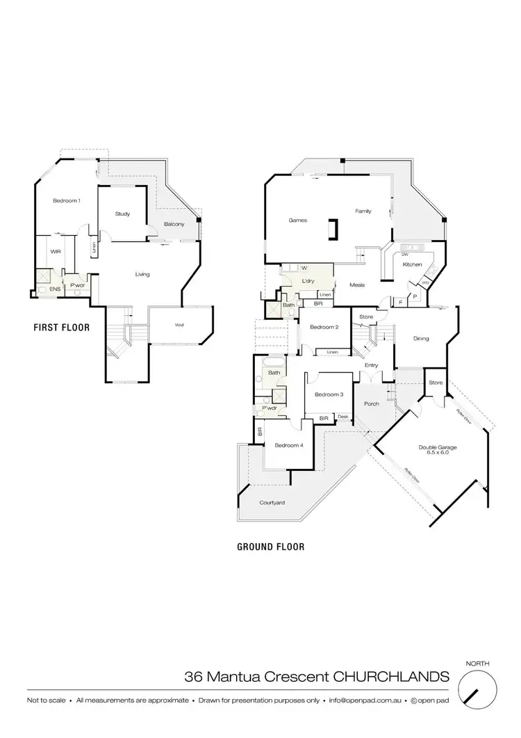 Floorplan of Homely house listing, 36 Mantua Crescent, Churchlands WA 6018