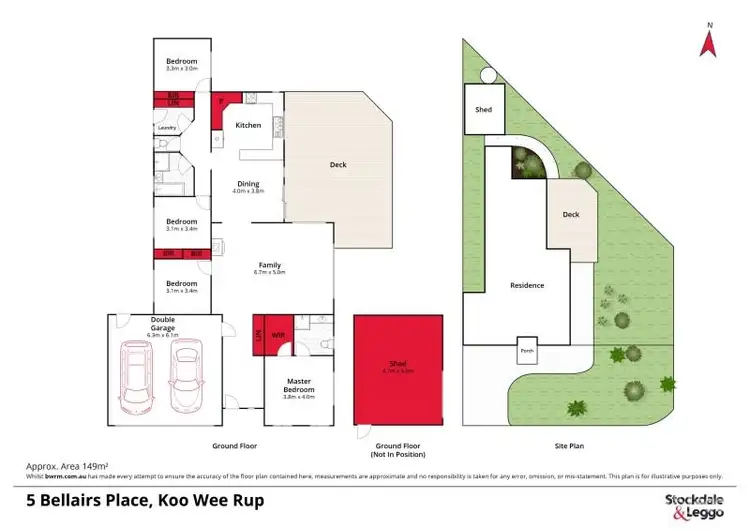 Floorplan of Homely house listing, 5 Bellairs Place, Koo Wee Rup VIC 3981