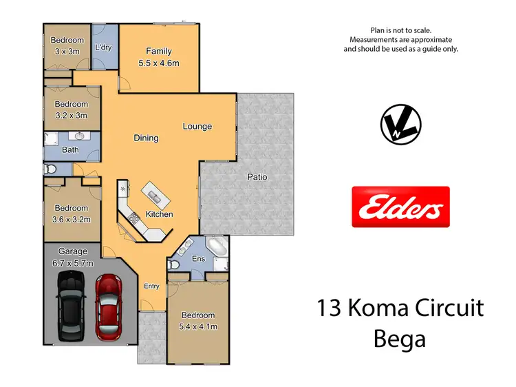 Floorplan of Homely house listing, 13 Koma Circuit, Bega NSW 2550