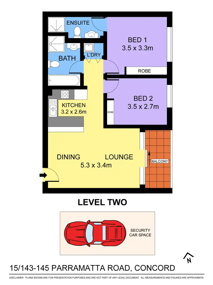 Floorplan of Homely apartment listing, 15/143-147 Parramatta Road, Concord NSW 2137