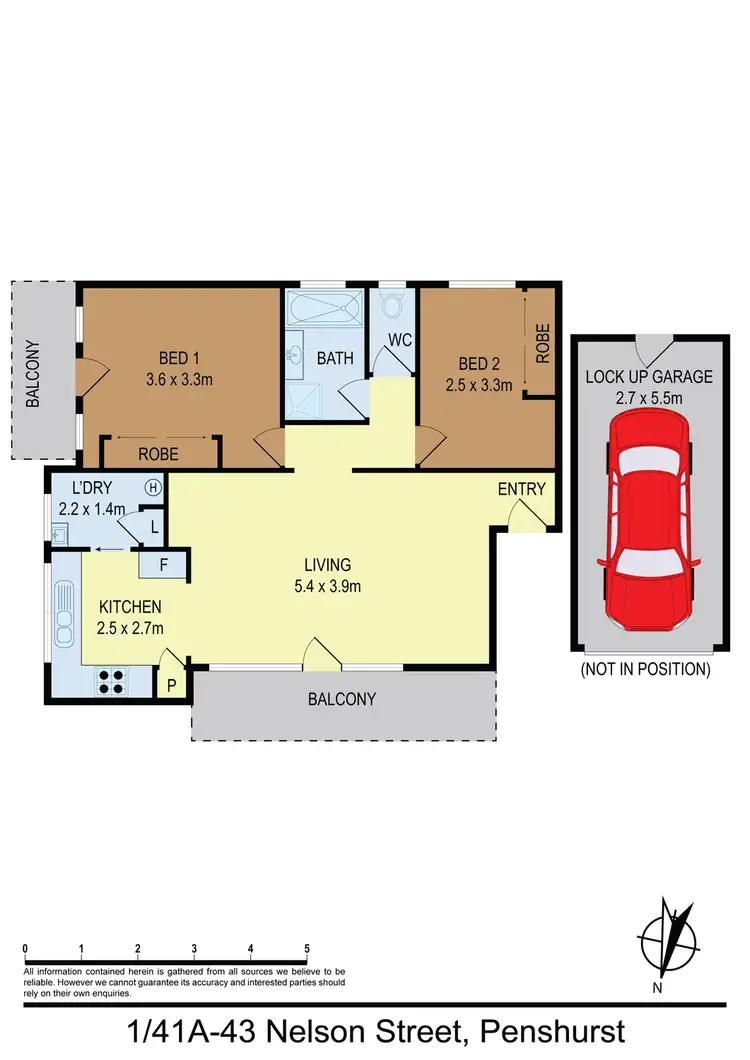 Floorplan of Homely unit listing, 1/43 Nelson Street, Penshurst NSW 2222