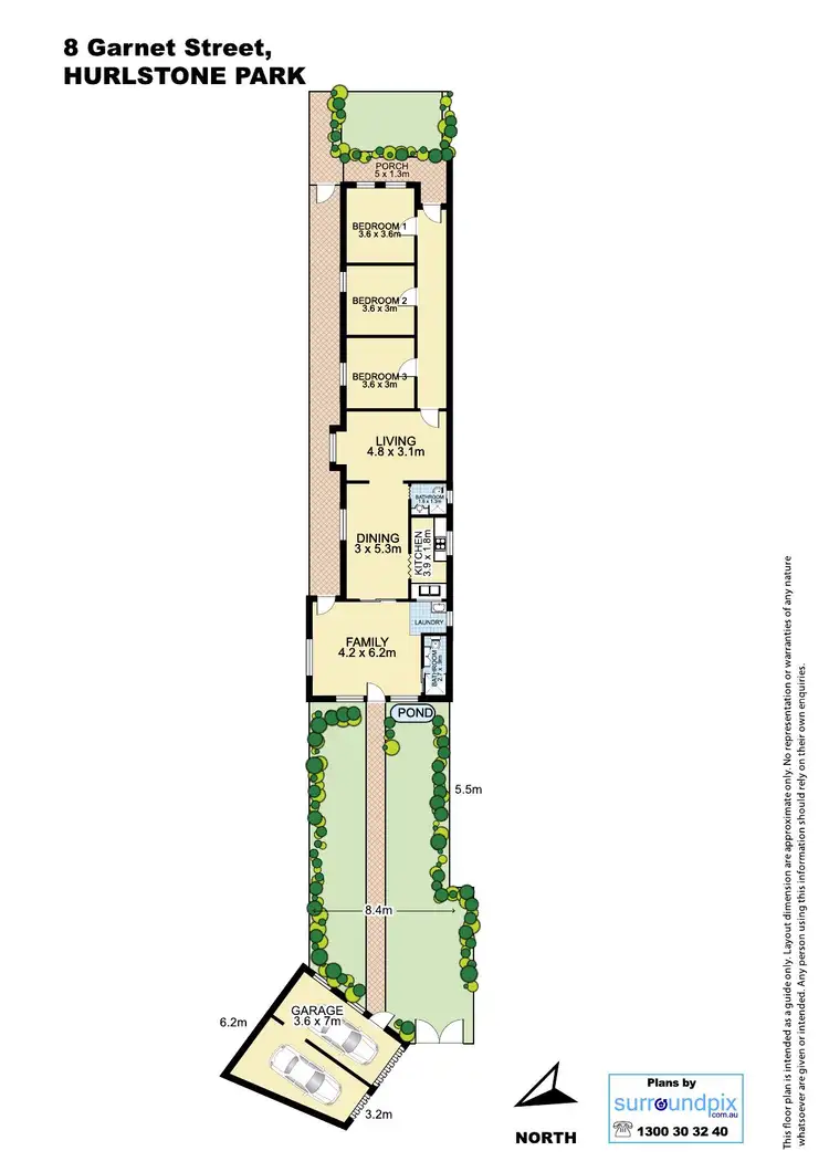 Floorplan of Homely house listing, 8 Garnet Street, Hurlstone Park NSW 2193