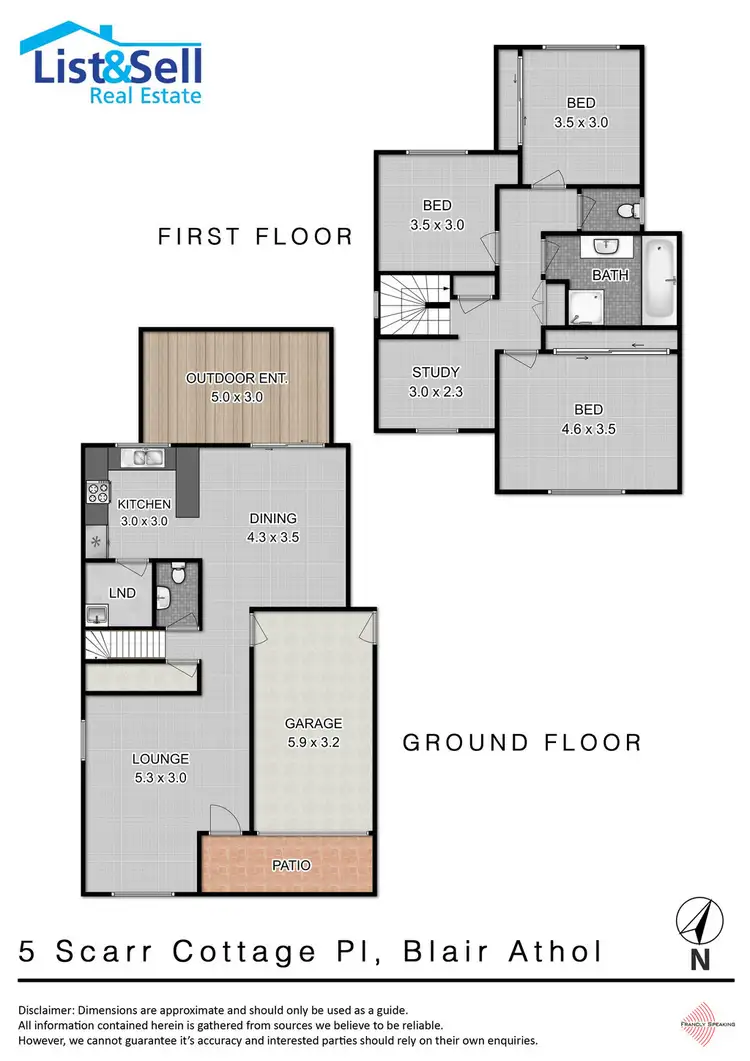 Floorplan of Homely house listing, 5 Scarr Cottage Place, Blair Athol NSW 2560