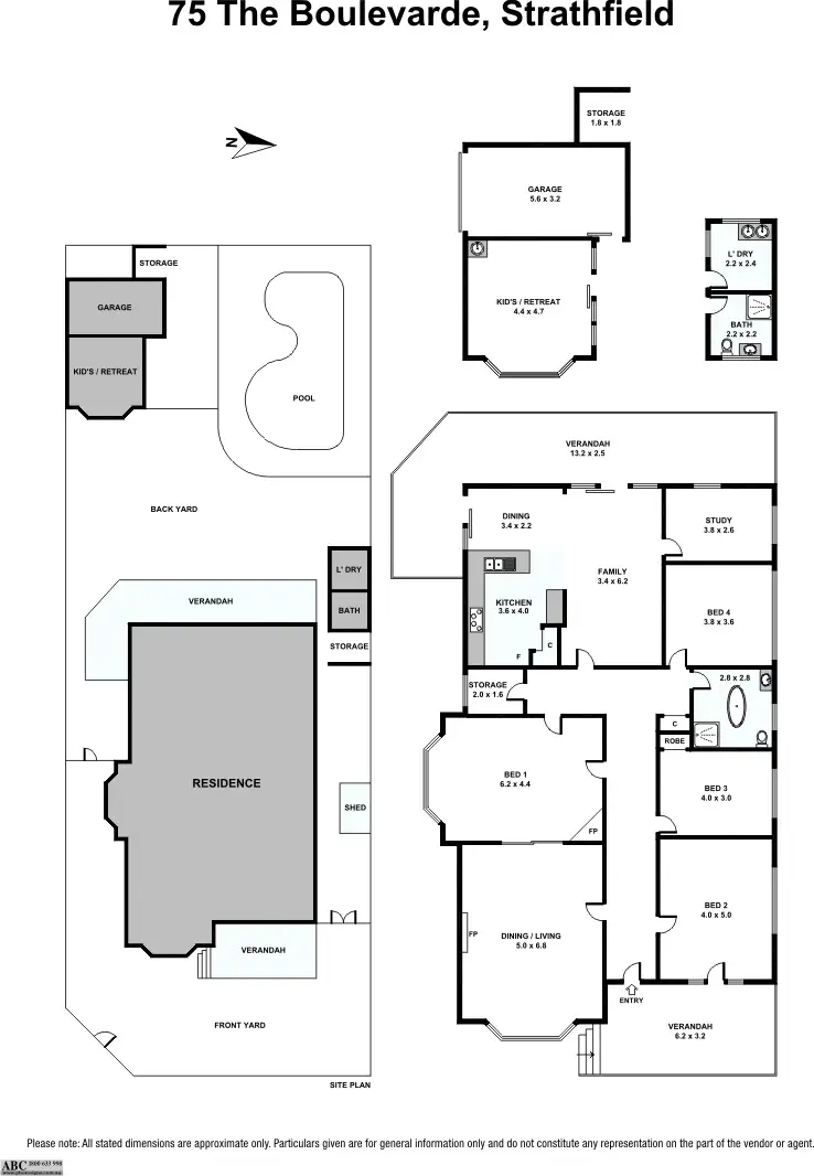Floorplan of Homely house listing, 75 The Boulevarde, Strathfield NSW 2135
