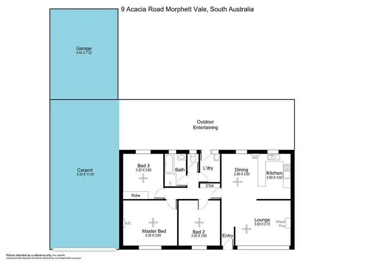 Floorplan of Homely house listing, 9 Acacia Road, Morphett Vale SA 5162