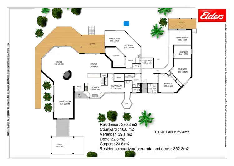 Floorplan of Homely house listing, 7 Green Frog Lane, Bangalow NSW 2479