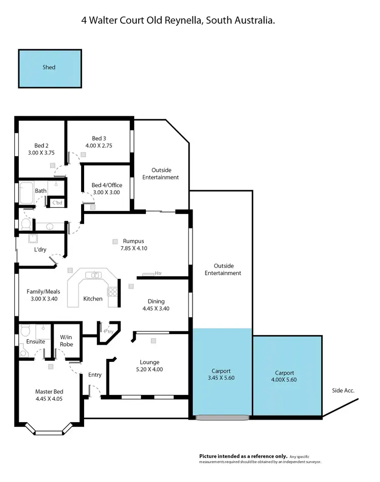 Floorplan of Homely house listing, 4 Walter Court, Old Reynella SA 5161