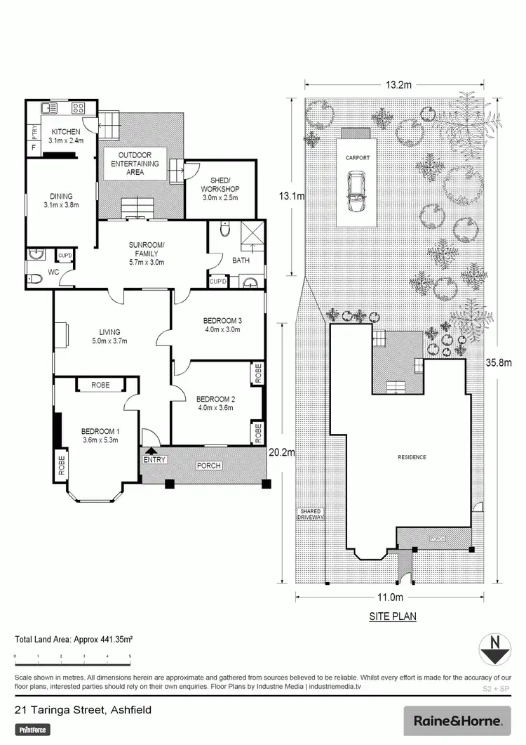 Floorplan of Homely house listing, 21 Taringa Street, Ashfield NSW 2131