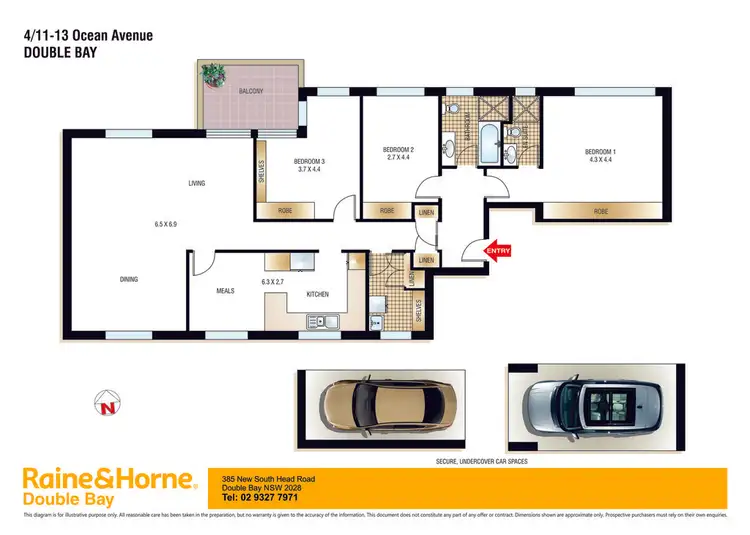 Floorplan of Homely apartment listing, 4/11-13 Ocean Avenue, Double Bay NSW 2028