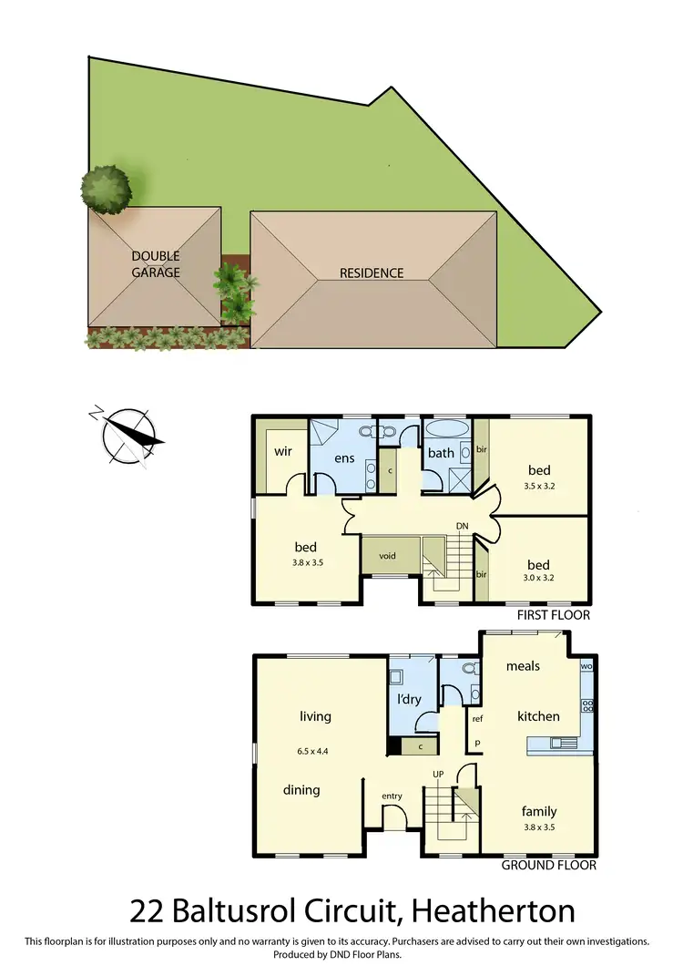 Floorplan of Homely house listing, 22 Baltusrol Circuit, Heatherton VIC 3202