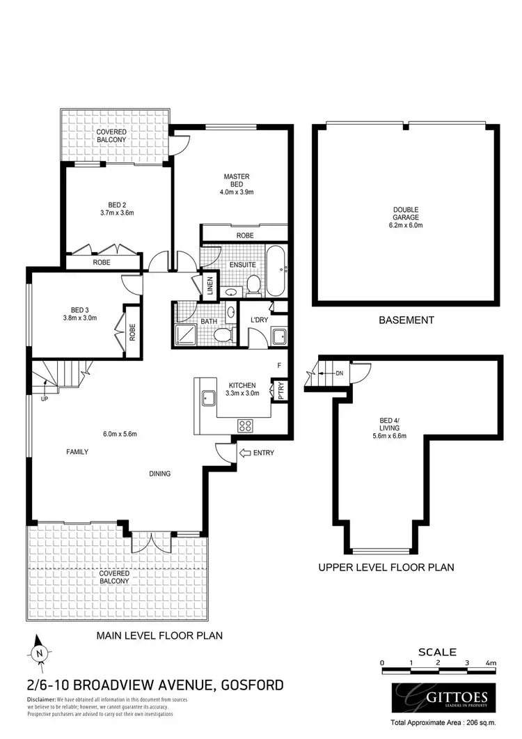 Floorplan of Homely unit listing, 2/6-10 Broadview Avenue, Gosford NSW 2250