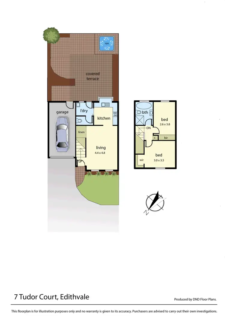 Floorplan of Homely townhouse listing, 7 Tudor Court, Edithvale VIC 3196