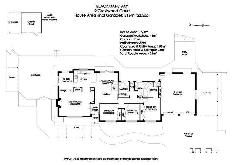 Floorplan of Homely house listing, 9 Crestwood Court, Blackmans Bay TAS 7052