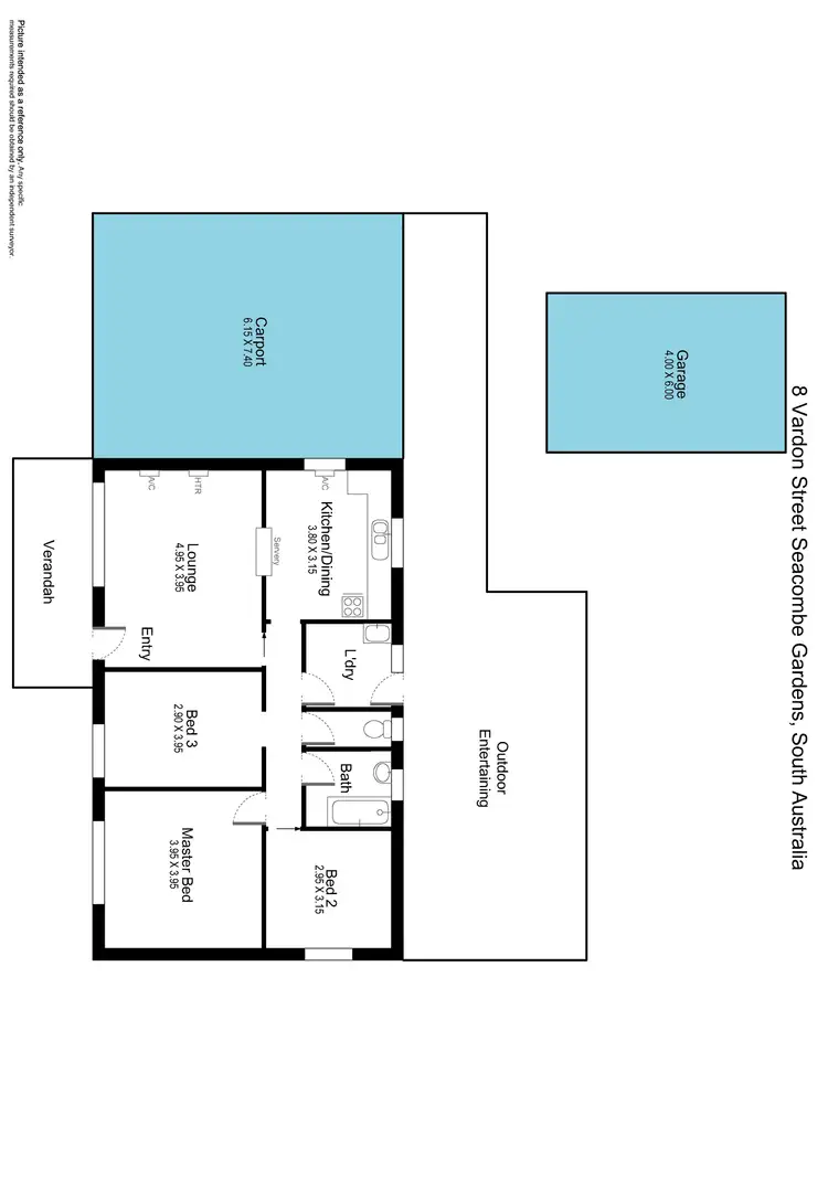 Floorplan of Homely house listing, 8 Vardon Street, Seacombe Gardens SA 5047