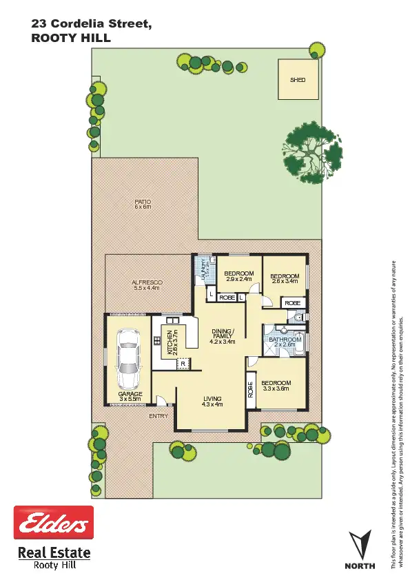 Floorplan of Homely house listing, 23 Cordelia Crescent, Rooty Hill NSW 2766