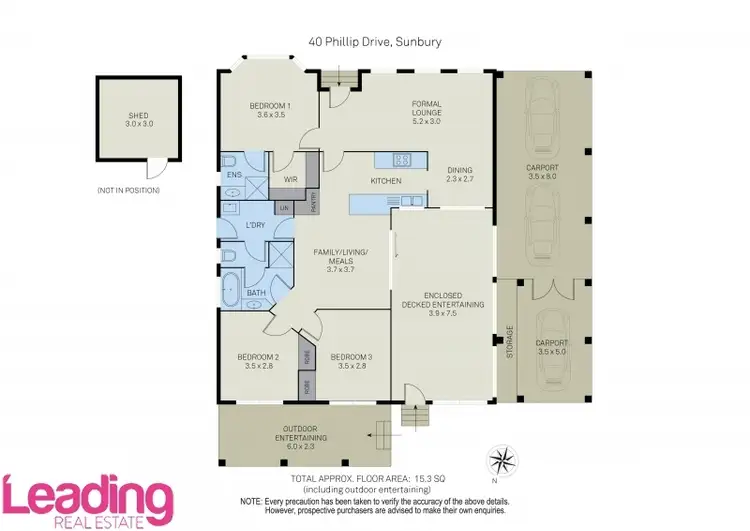 Floorplan of Homely house listing, 40 Phillip Drive, Sunbury VIC 3429