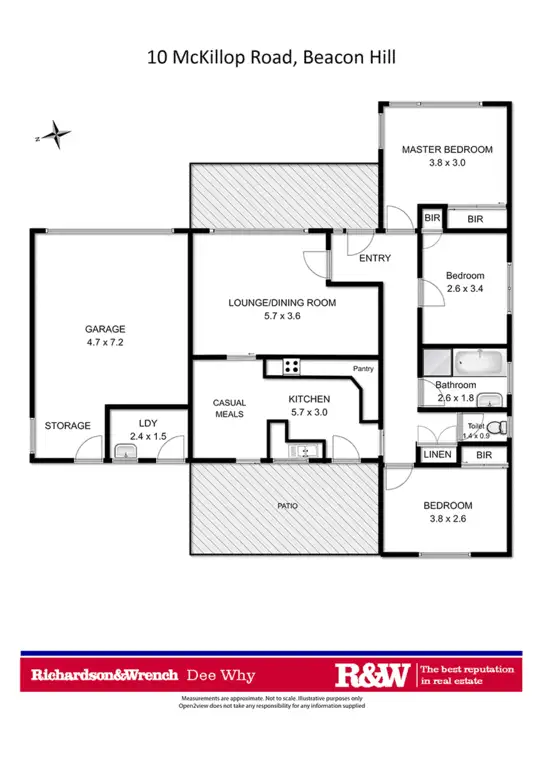 Floorplan of Homely house listing, 10 MCKILLOP RD, Beacon Hill NSW 2100