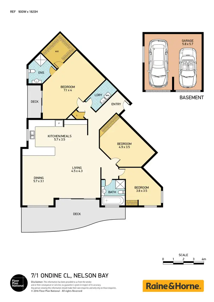Floorplan of Homely apartment listing, 7/1 Ondine Close, Nelson Bay NSW 2315