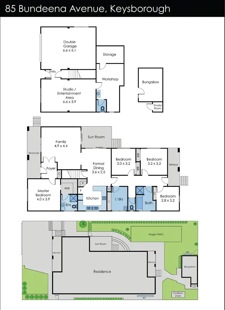 Floorplan of Homely house listing, 85 Bundeena Avenue, Keysborough VIC 3173