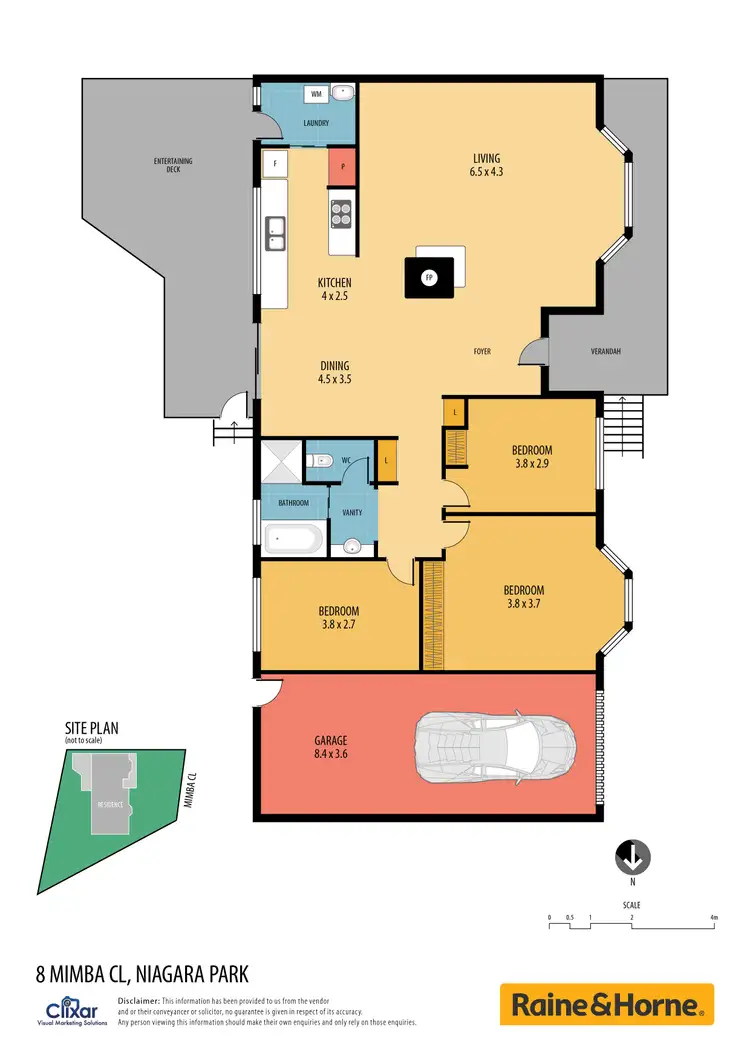 Floorplan of Homely house listing, 8 Mimba Close, Niagara Park NSW 2250